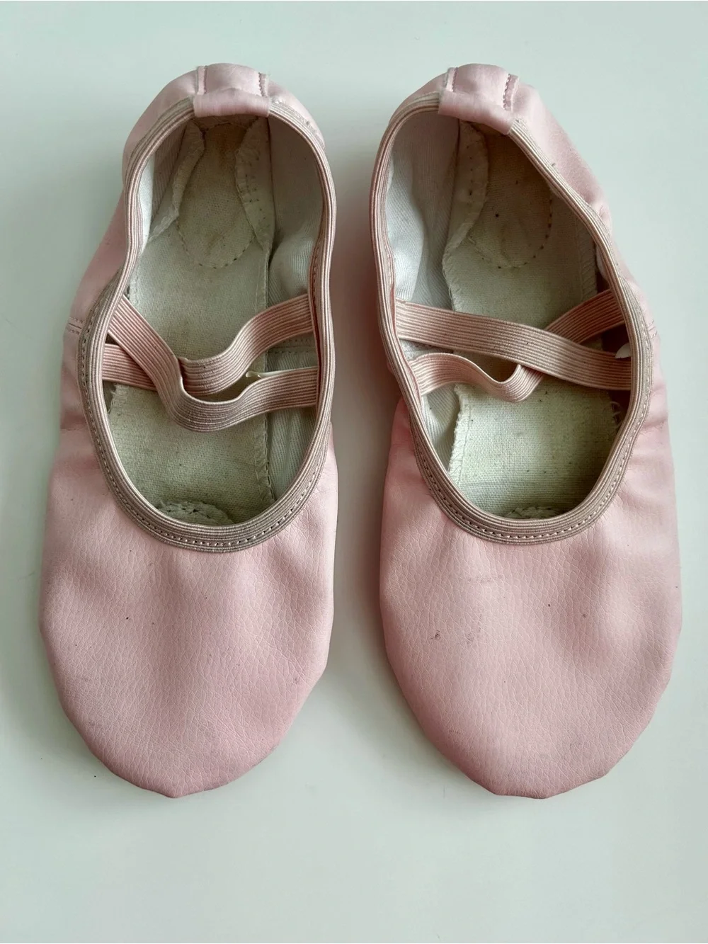 Kids Pink Ballet Flats with Elastic Strap